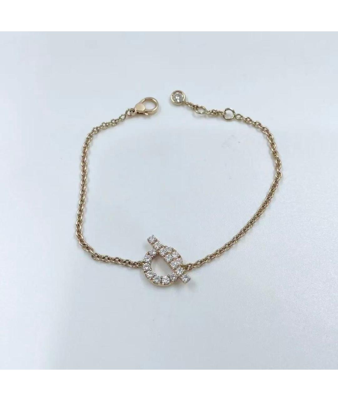 HERMES Золотой браслет, фото 2