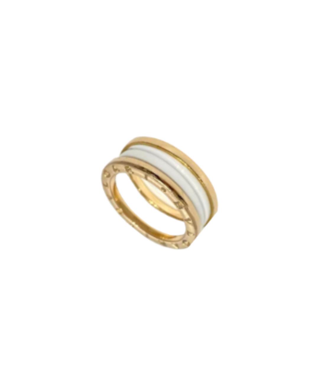 BVLGARI Белое кольцо из розового золота, фото 2