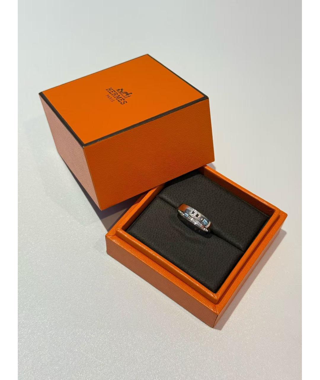 HERMES Серебряное кольцо из белого золота, фото 4