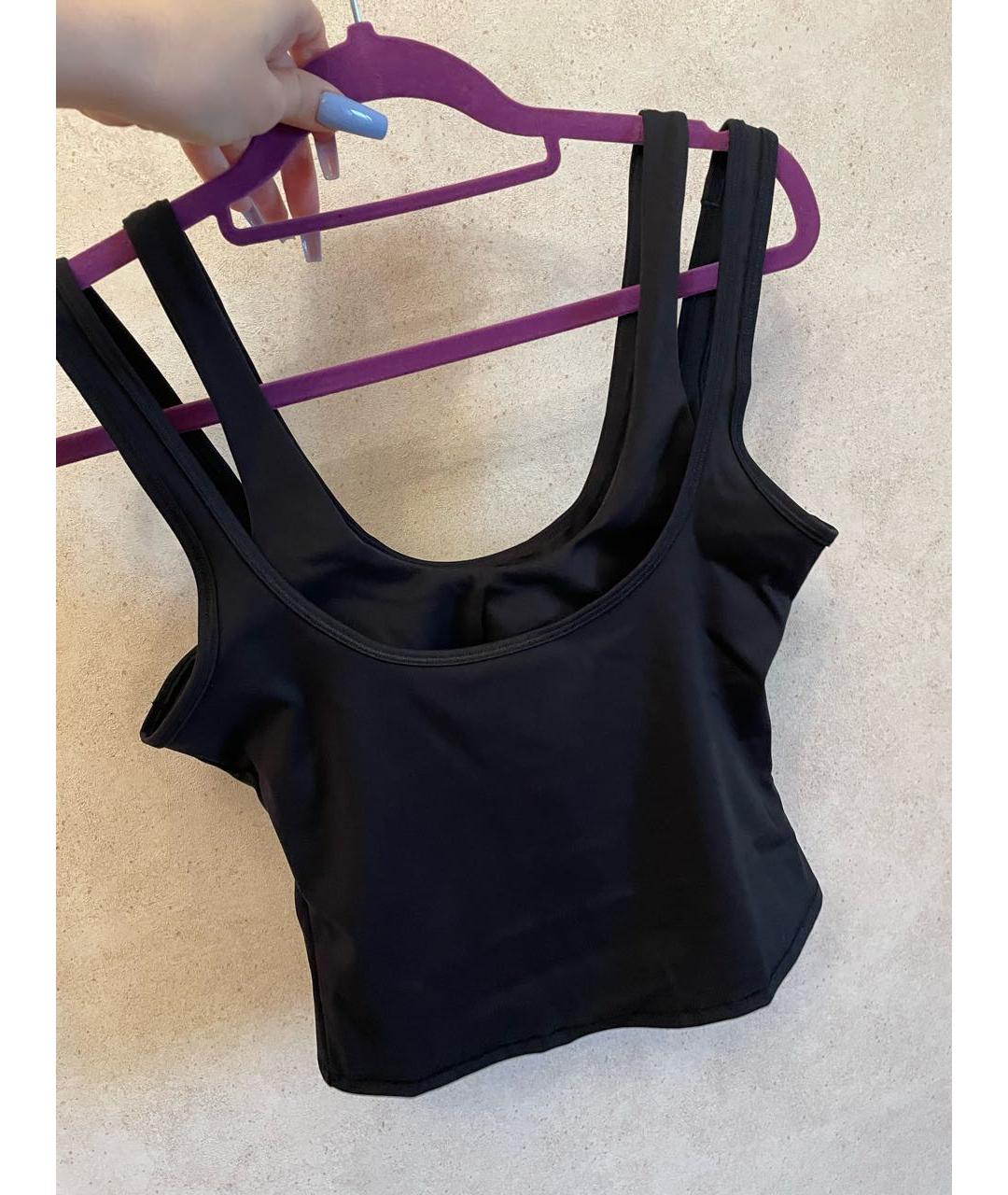 SKIMS Черная полиамидовая майка, фото 6