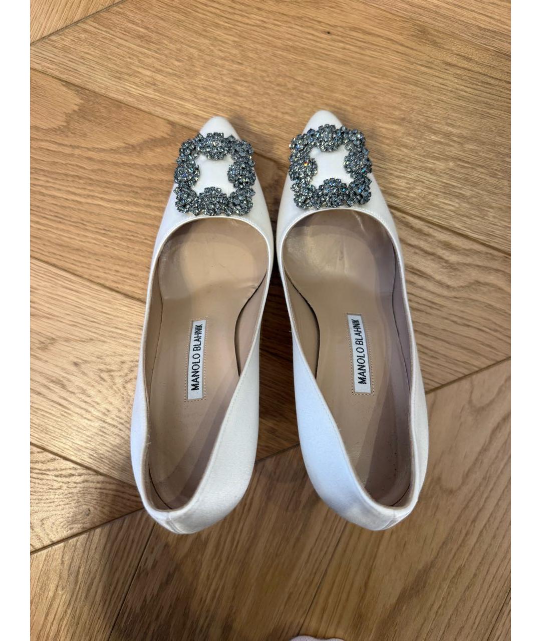 MANOLO BLAHNIK Белые туфли, фото 4