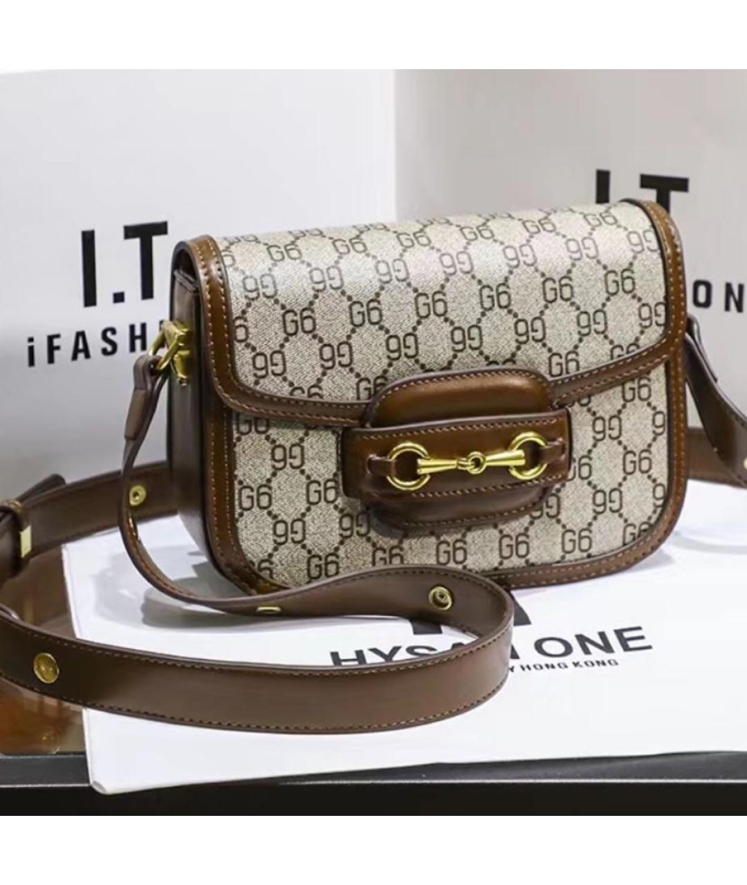 GUCCI Коричневая сумка через плечо, фото 4