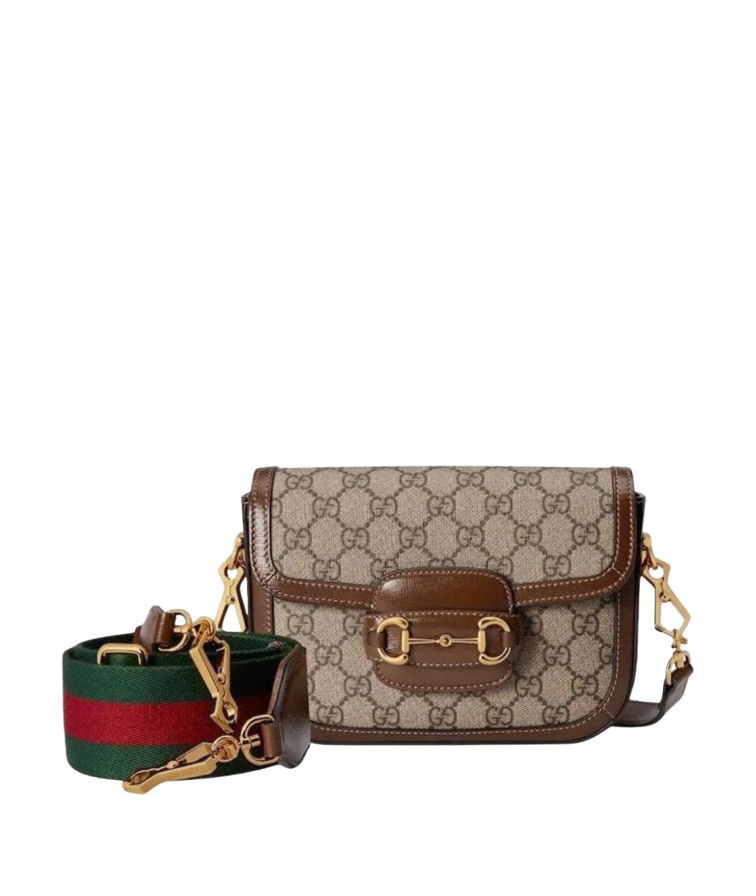 GUCCI Коричневая сумка через плечо, фото 1