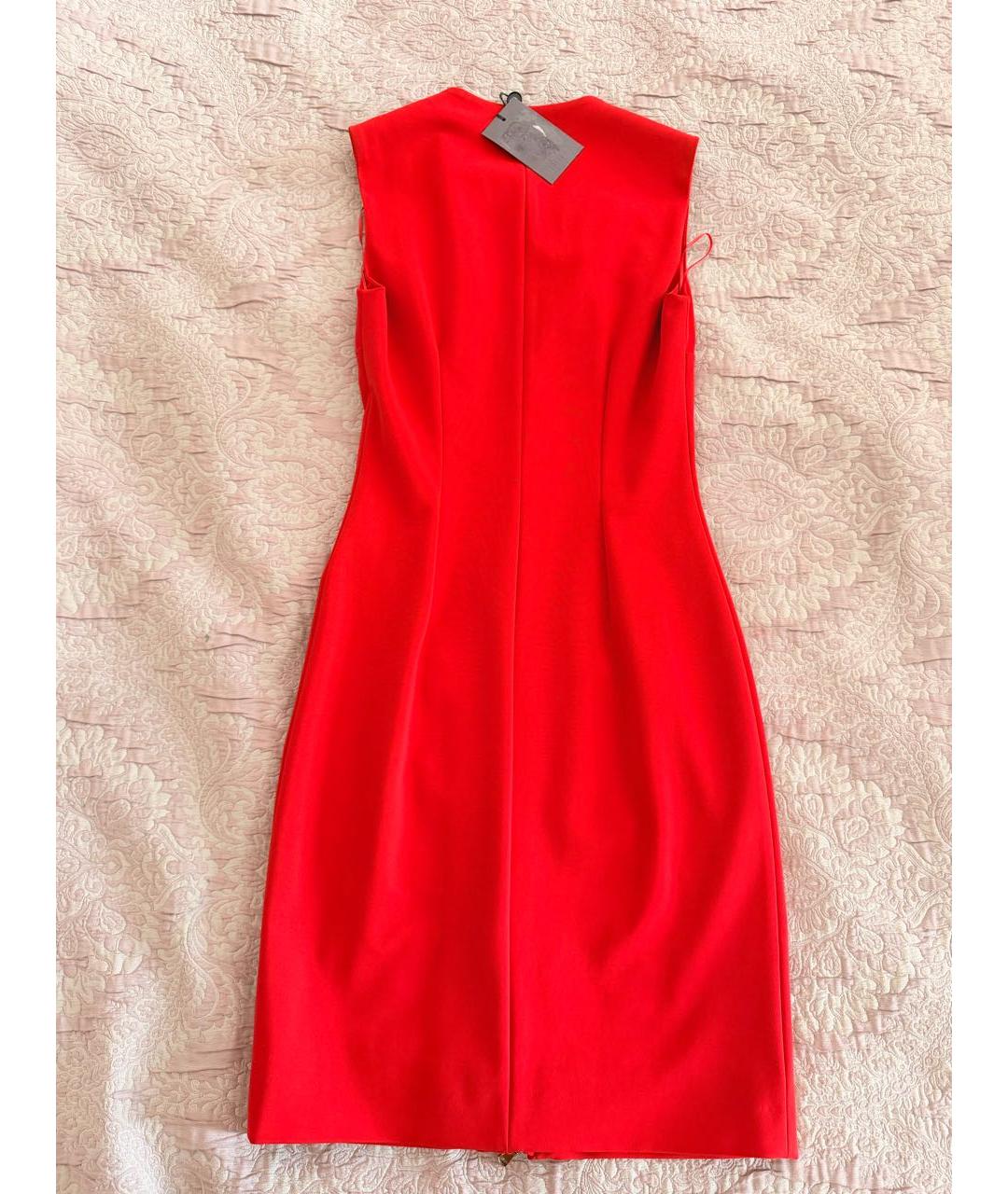 ALEXANDER MCQUEEN Красное коктейльное платье, фото 2