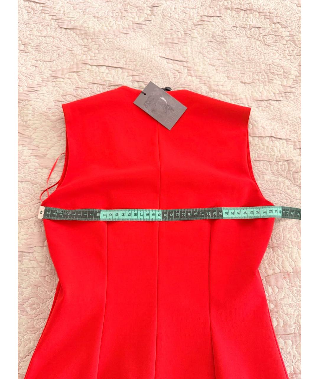 ALEXANDER MCQUEEN Красное коктейльное платье, фото 8