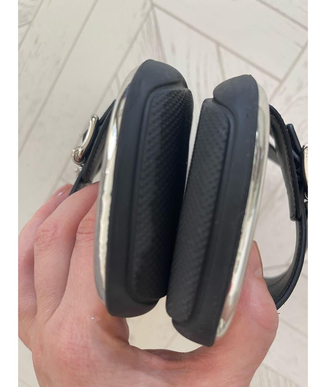 PRADA Черные кожаные шлепанцы, фото 3