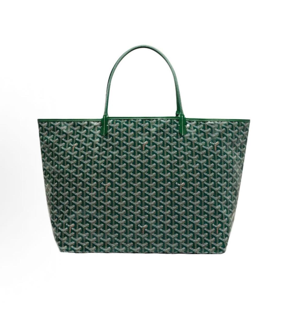 GOYARD Зеленая сумка тоут, фото 4