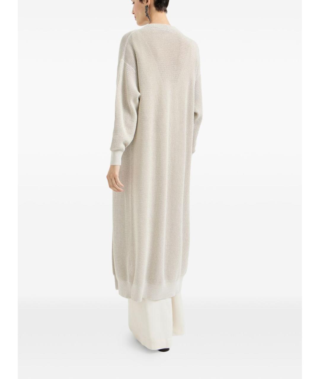 BRUNELLO CUCINELLI Бежевый хлопковый кардиган, фото 5
