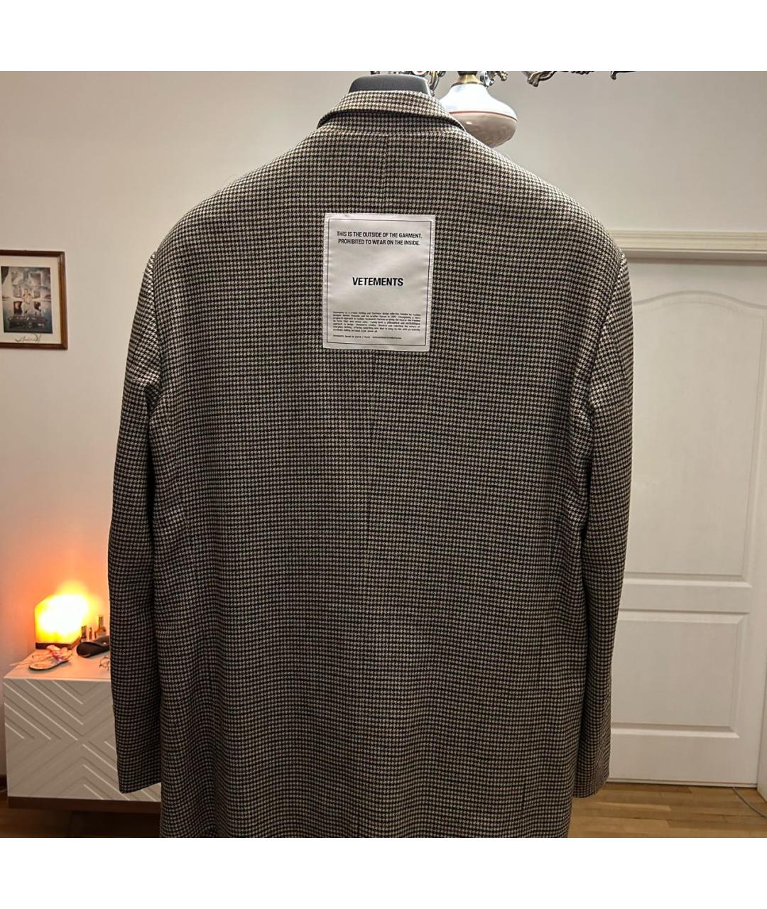 VETEMENTS Мульти шерстяной пиджак, фото 2