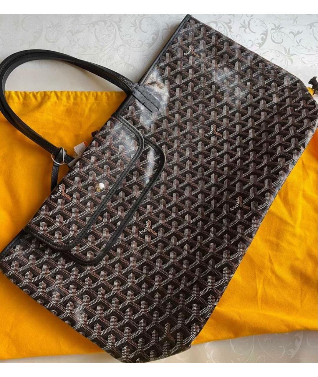 GOYARD Коричневая сумка тоут, фото 3