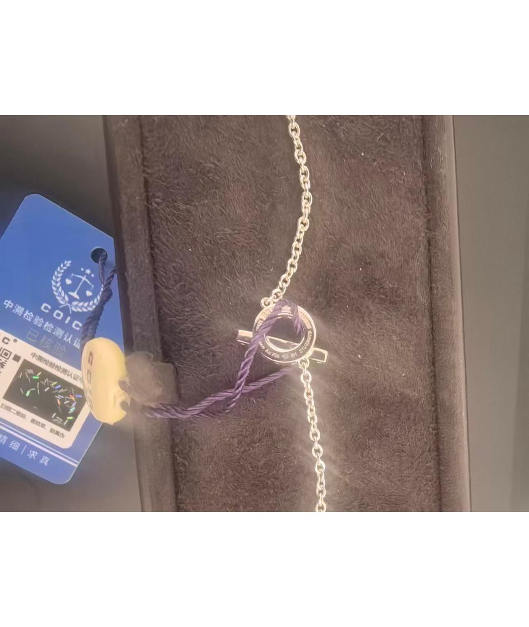 HERMES Серебрянный браслет из белого золота, фото 6