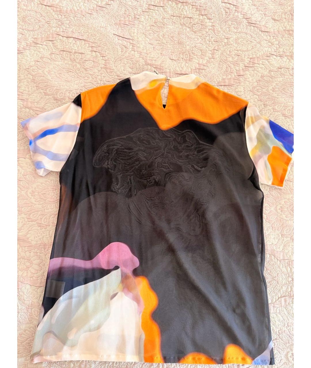 VERSACE Мульти шелковая блузы, фото 2