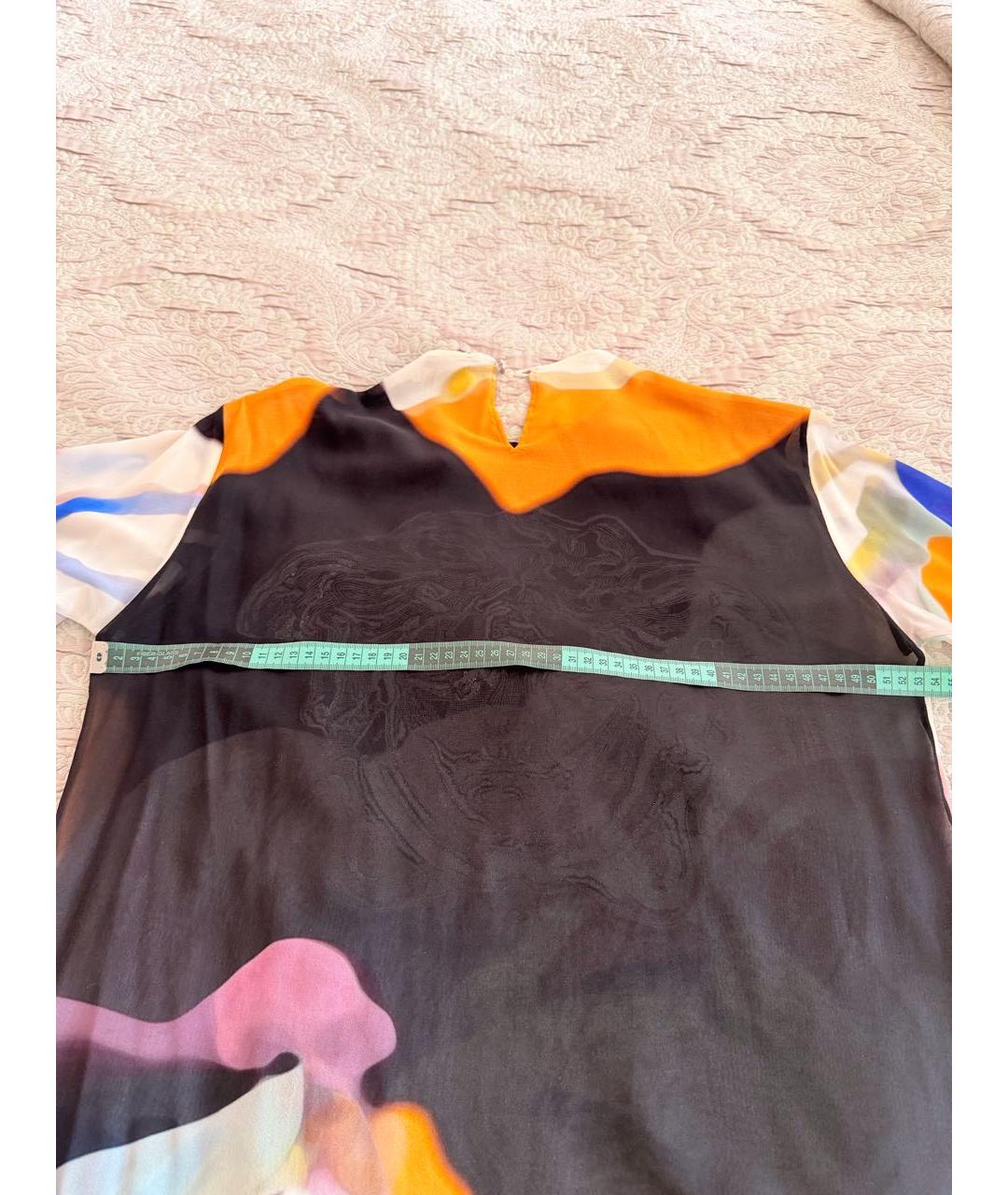 VERSACE Мульти шелковая блузы, фото 8