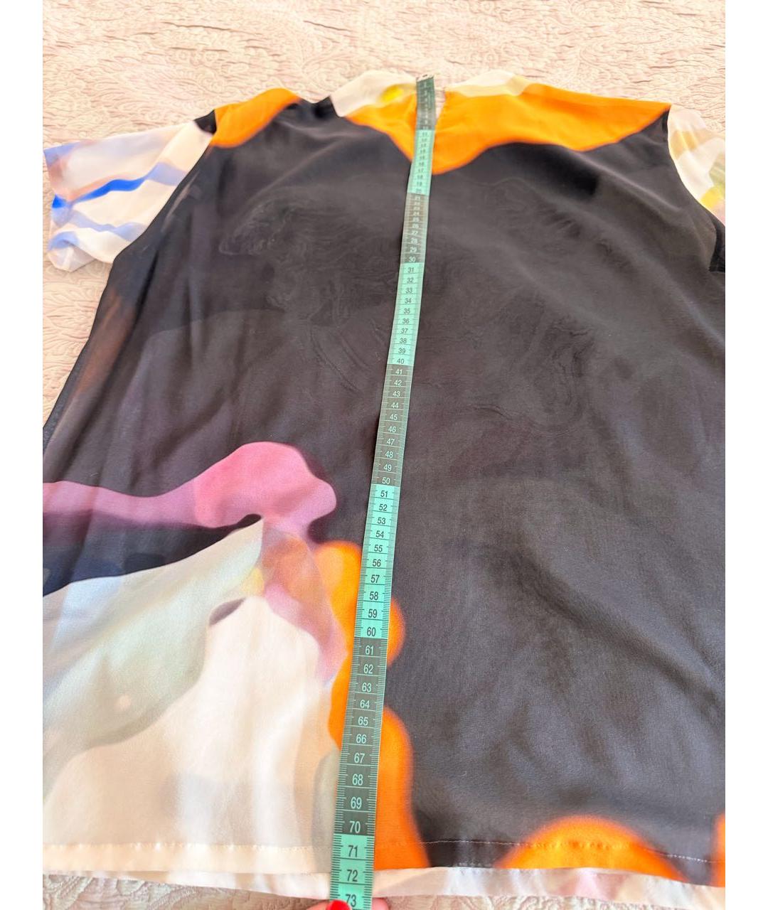 VERSACE Мульти шелковая блузы, фото 7