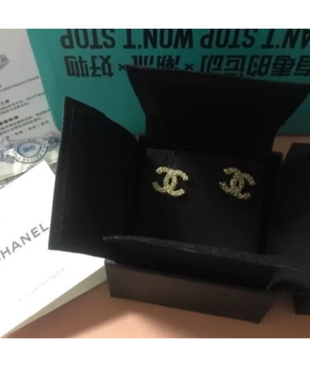 CHANEL Золотые серьги, фото 4