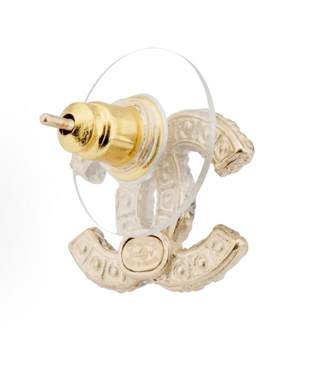 CHANEL Золотые серьги, фото 3