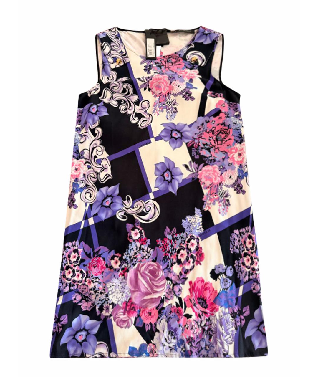 VERSACE Мульти вискозное повседневное платье, фото 1