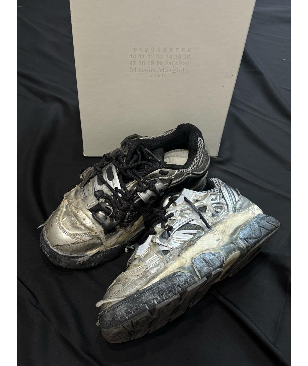 MAISON MARGIELA Антрацитовые кроссовки, фото 9