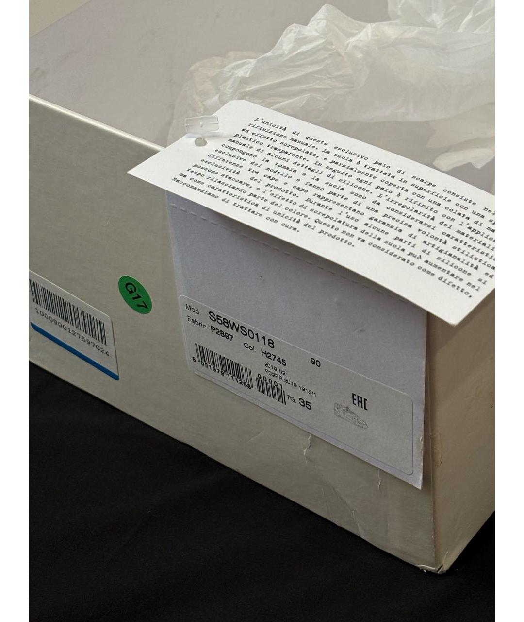 MAISON MARGIELA Антрацитовые кроссовки, фото 5