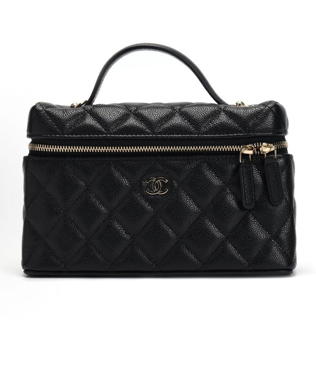CHANEL Черная кожаная сумка через плечо, фото 2