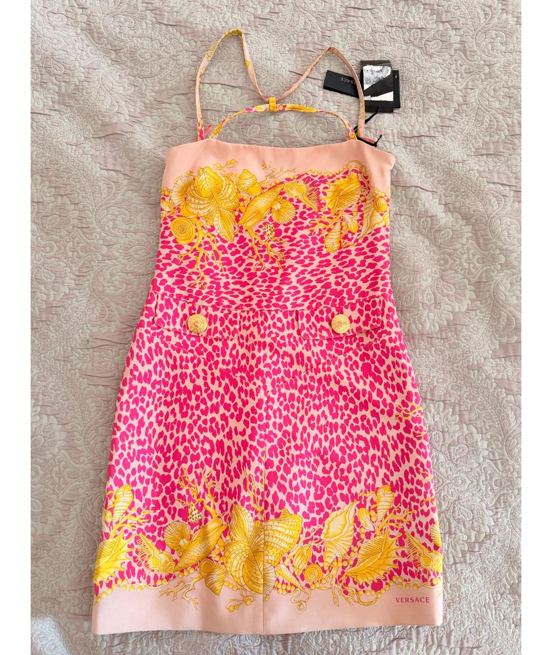 VERSACE Мульти коктейльное платье, фото 9