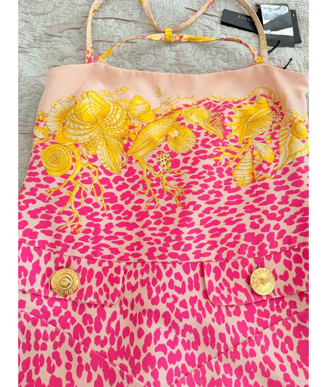 VERSACE Мульти коктейльное платье, фото 3