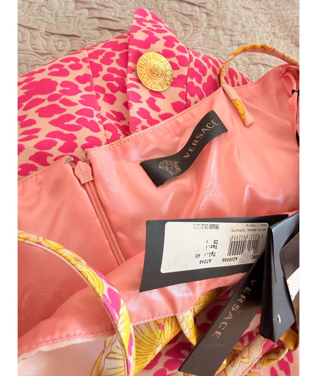 VERSACE Мульти коктейльное платье, фото 4