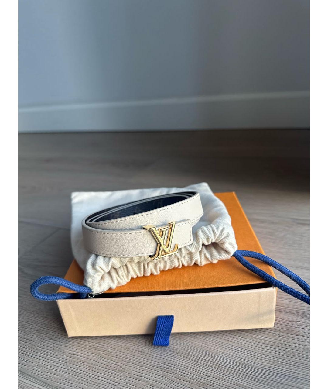 LOUIS VUITTON Бежевый ремень, фото 5