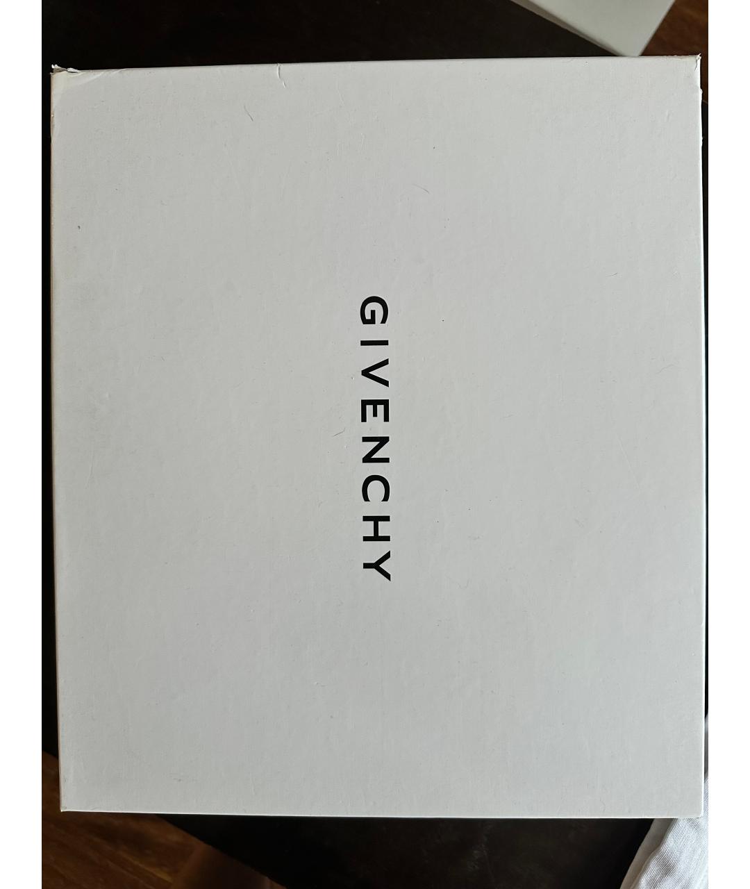 GIVENCHY Черные кожаные высокие кроссовки / кеды, фото 6