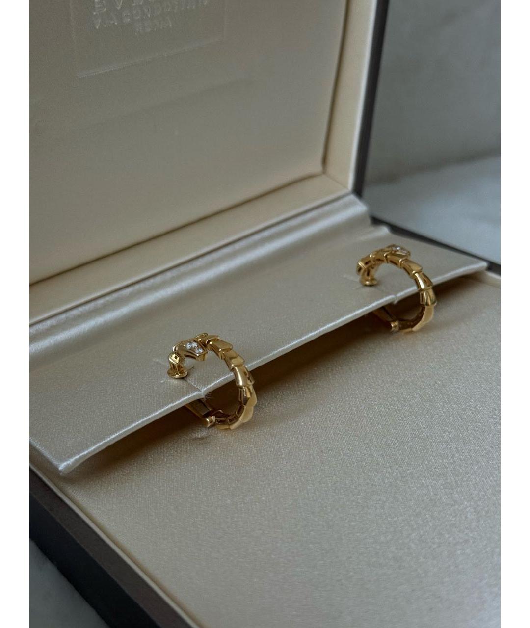 BVLGARI Золотые серьги из желтого золота, фото 4