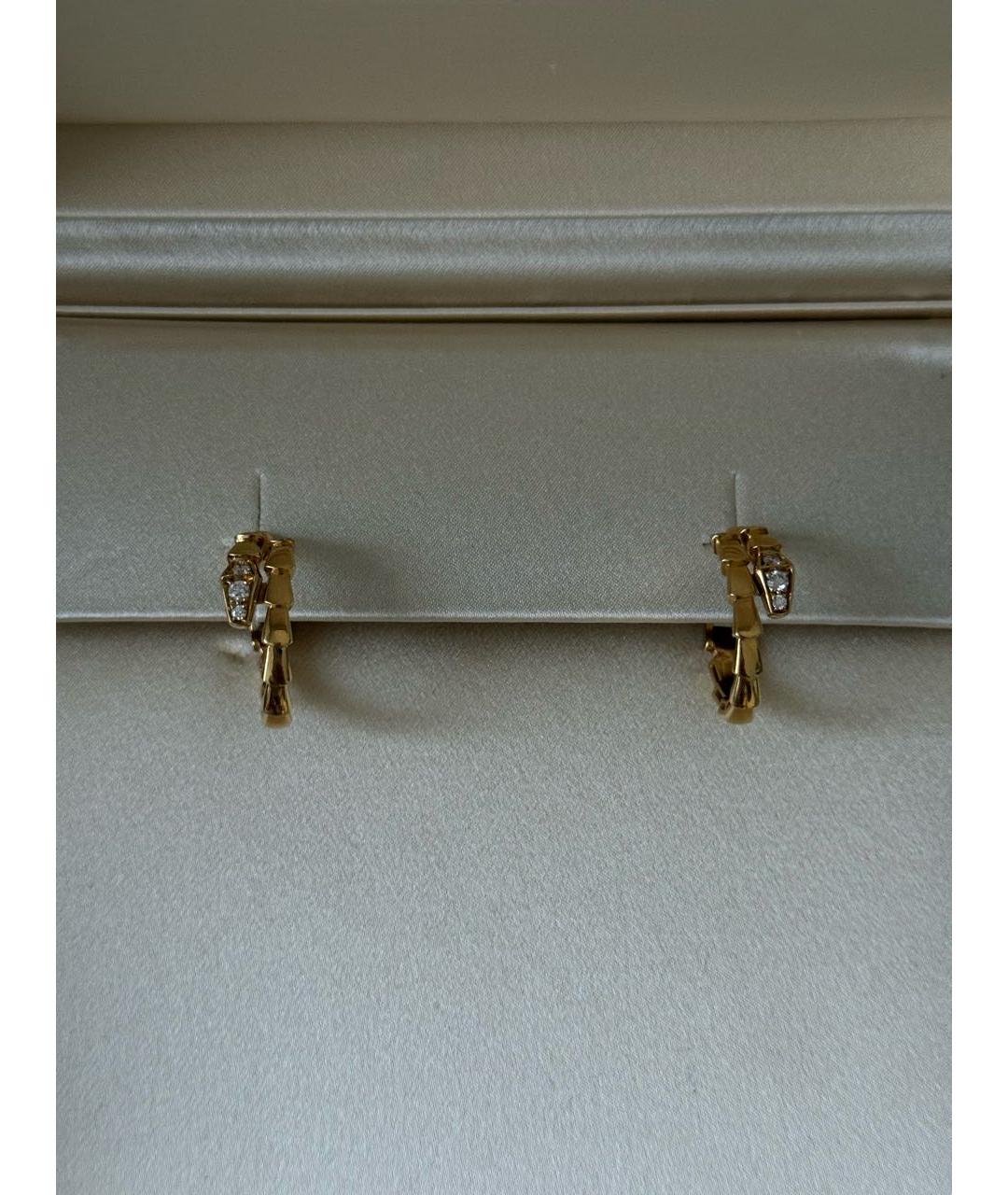 BVLGARI Золотые серьги из желтого золота, фото 6