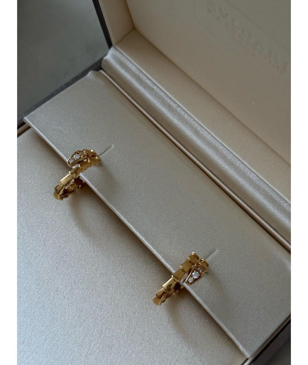 BVLGARI Золотые серьги из желтого золота, фото 5