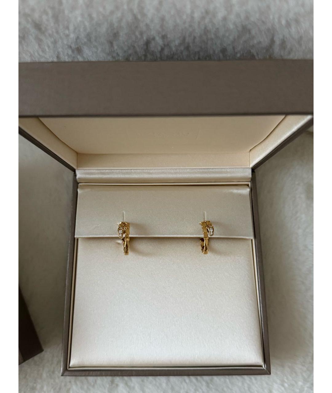 BVLGARI Золотые серьги из желтого золота, фото 3