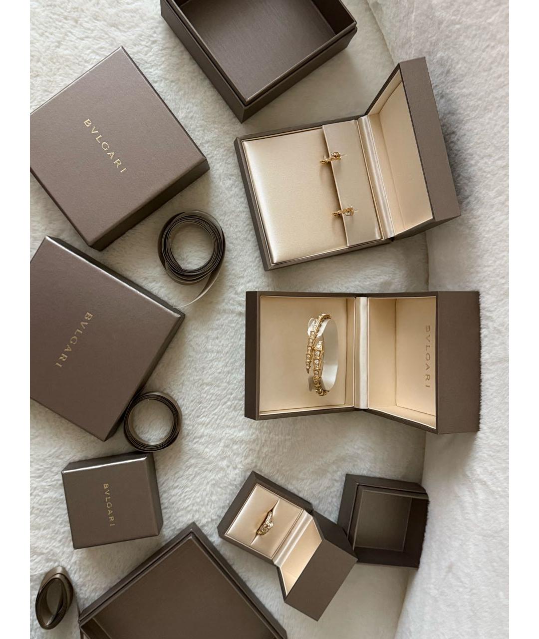 BVLGARI Золотые серьги из желтого золота, фото 7