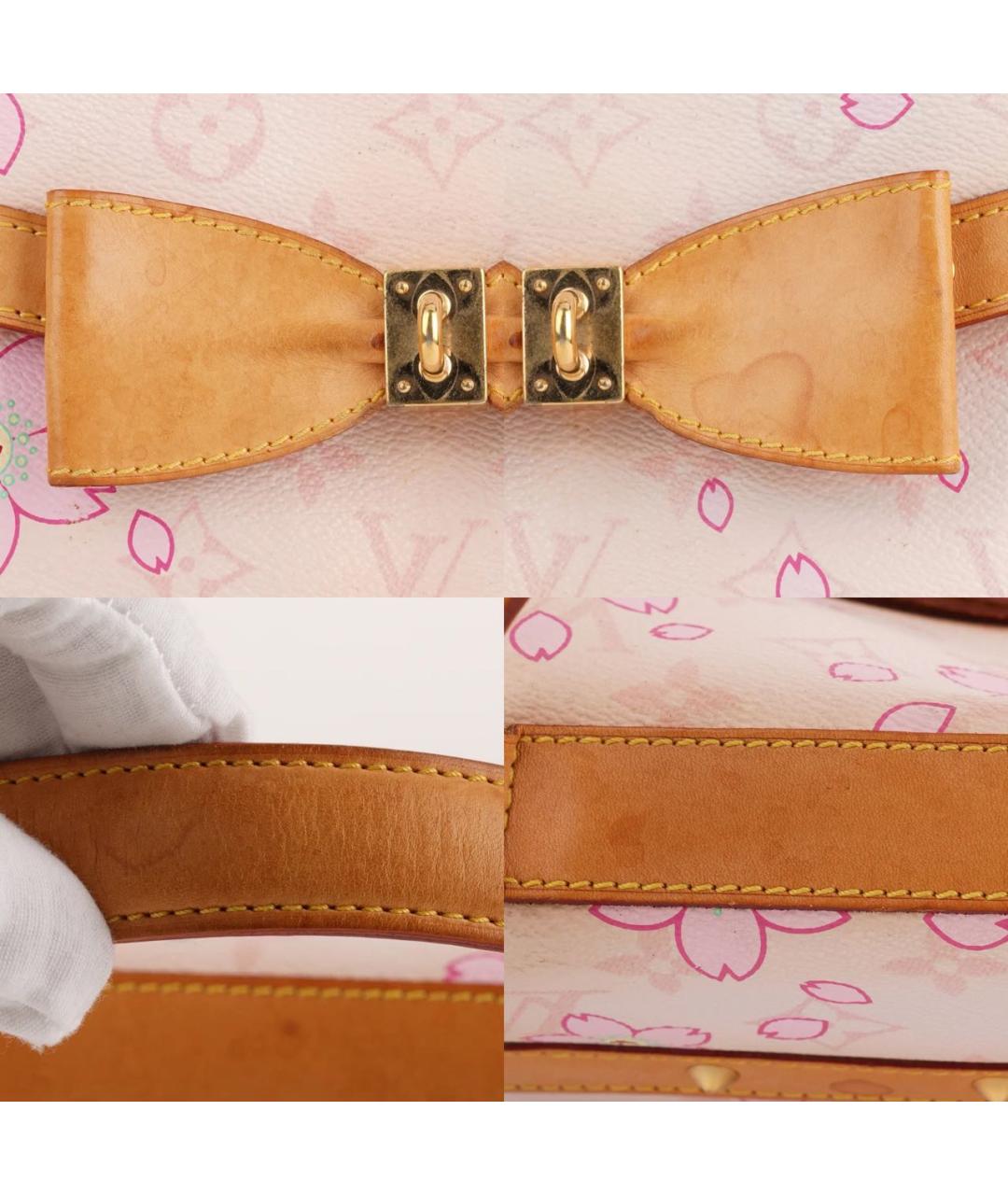 LOUIS VUITTON Розовая сумка с короткими ручками, фото 7