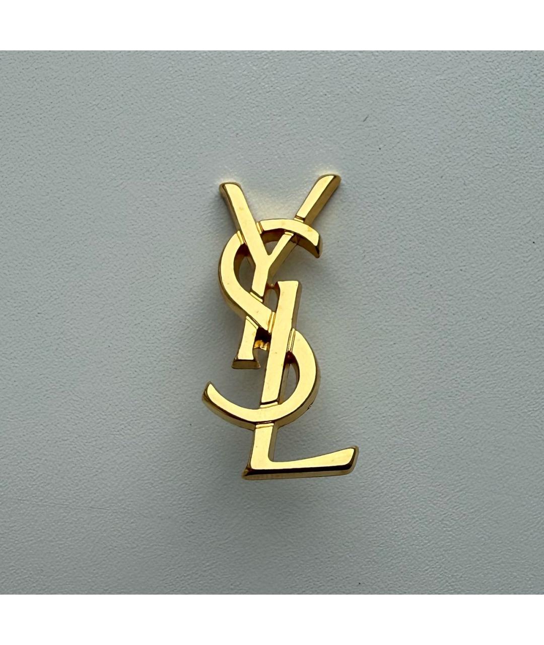 SAINT LAURENT Золотая металлическая булавка / брошь, фото 7