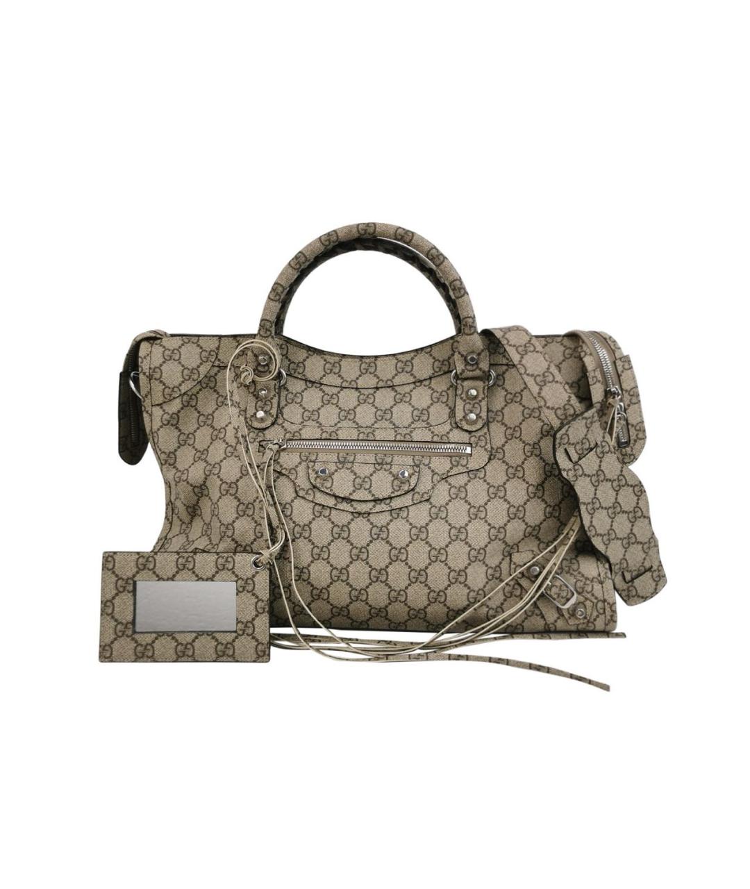 BALENCIAGA Бежевая сумка через плечо, фото 8