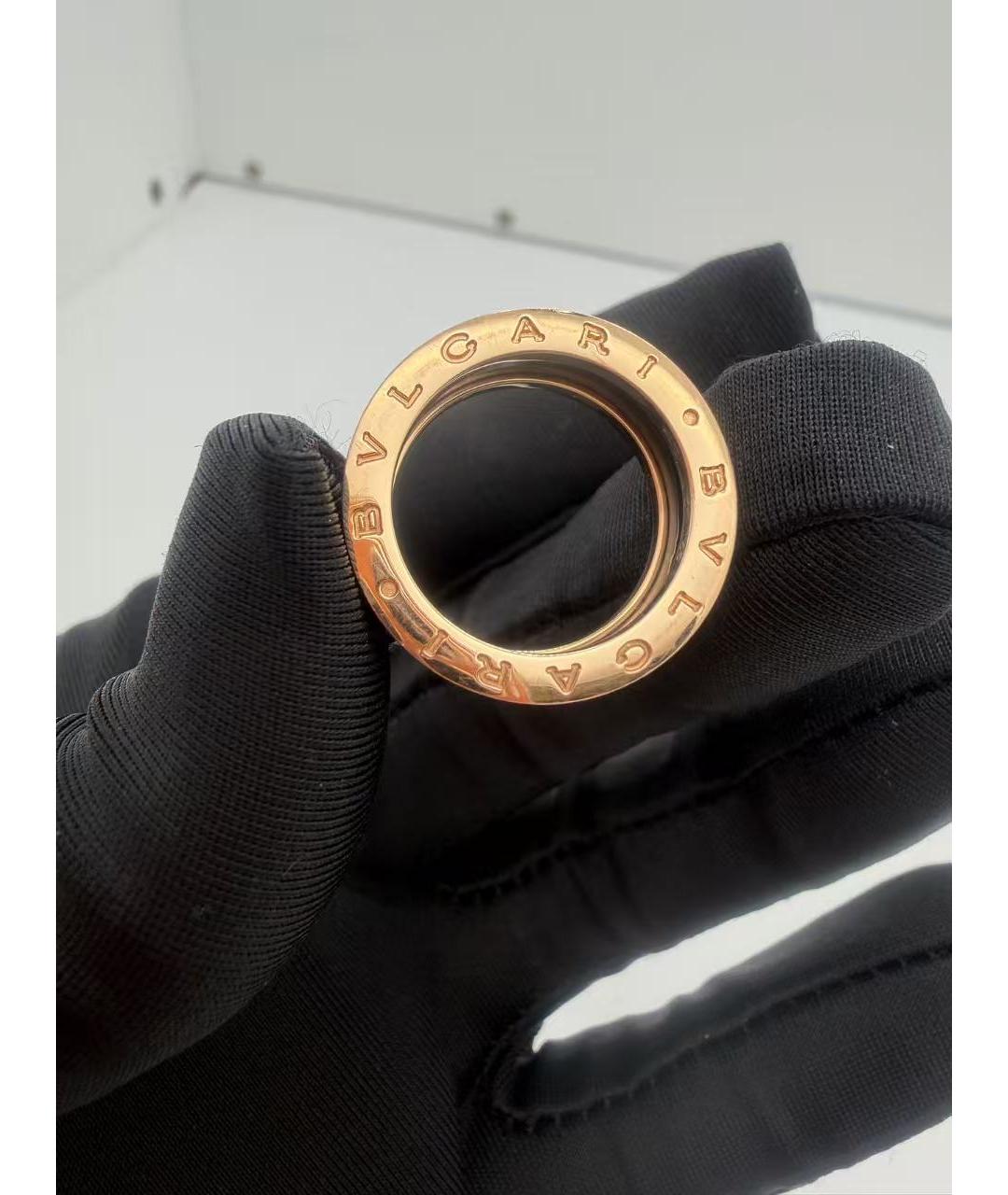 BVLGARI Черное кольцо из розового золота, фото 3