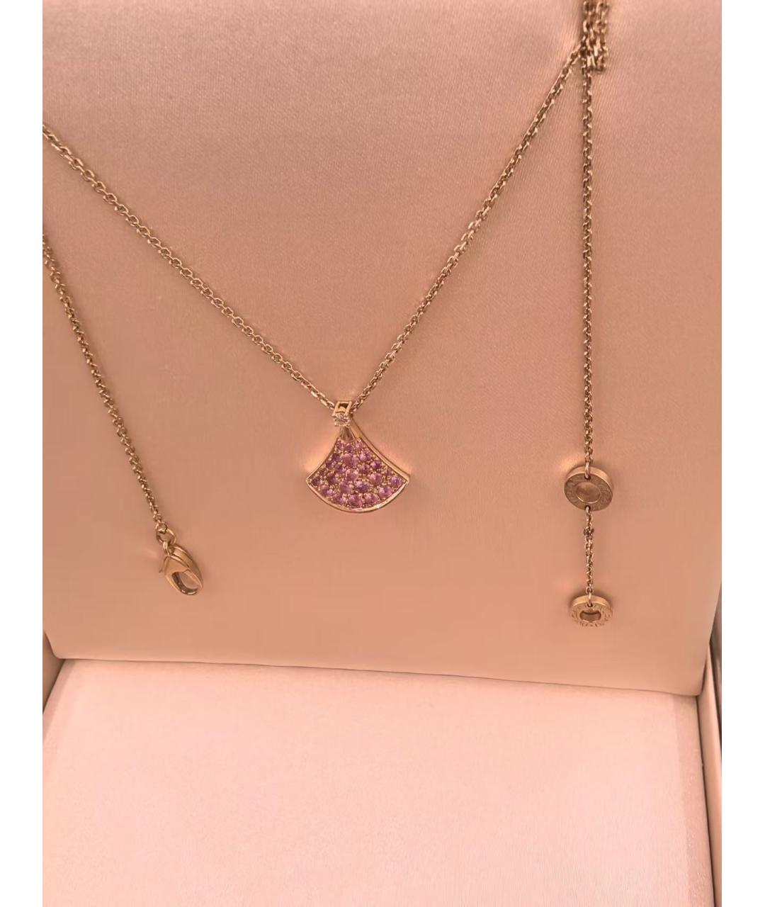 BVLGARI Розовая подвеска из розового золота, фото 2