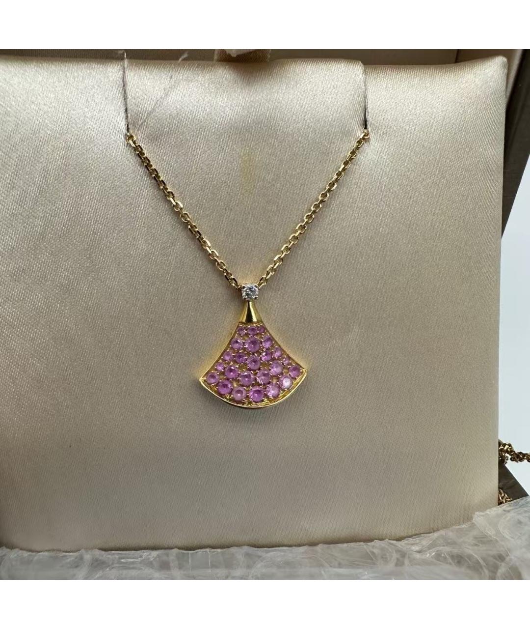 BVLGARI Розовая подвеска из розового золота, фото 6