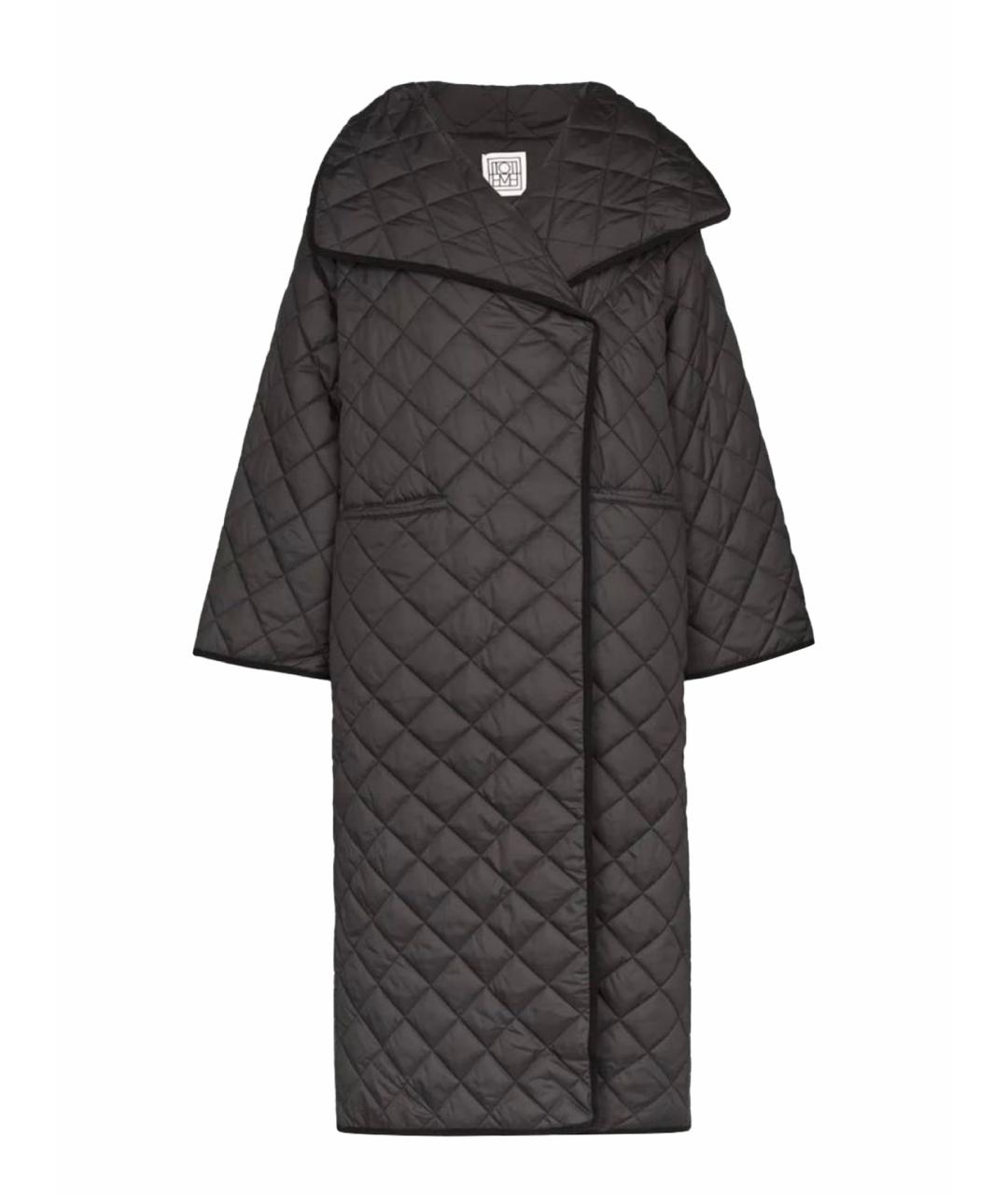 TOTEME Черное полиэстеровое пальто, фото 1