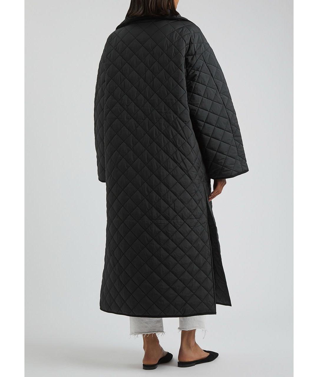 TOTEME Черное полиэстеровое пальто, фото 2