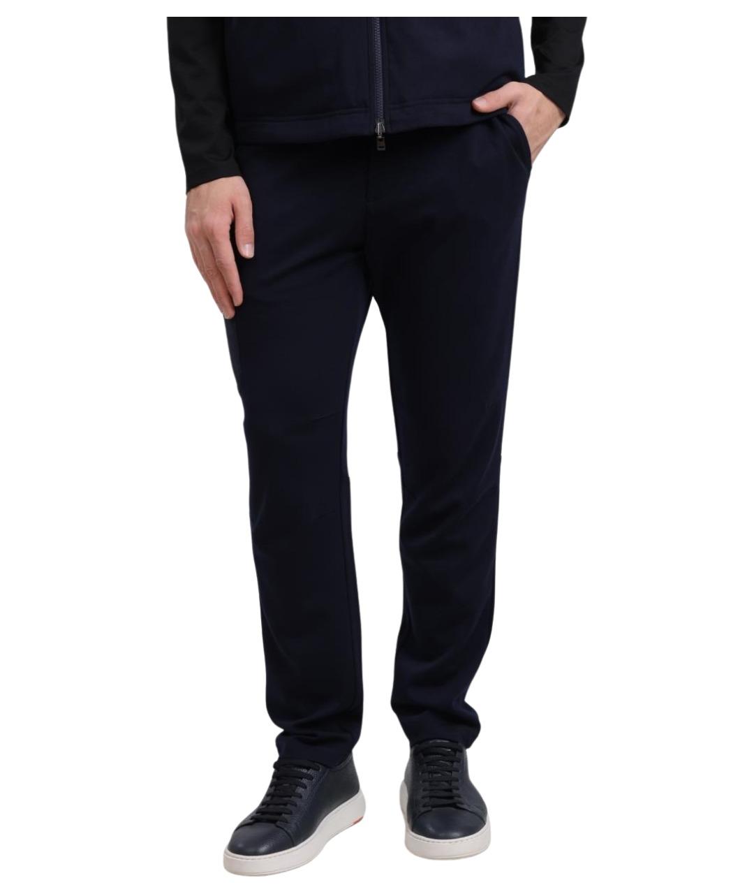 SEASE Темно-синие шерстяные повседневные брюки, фото 1