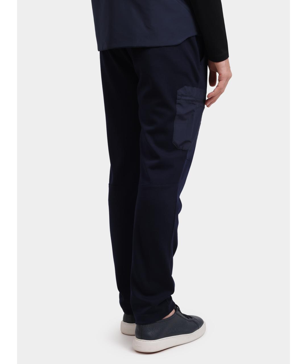 SEASE Темно-синие шерстяные повседневные брюки, фото 5