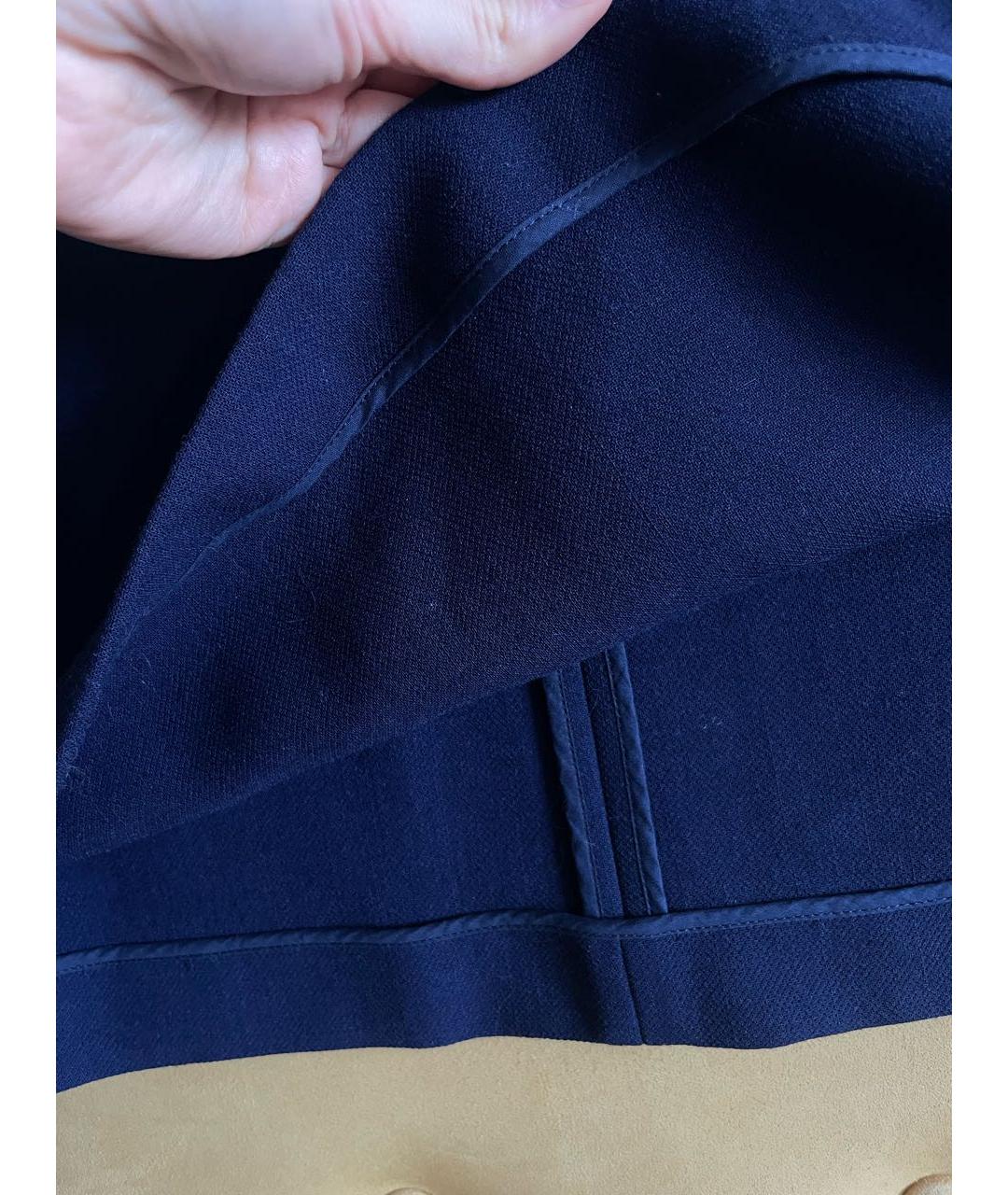 MARNI Темно-синее шерстяное повседневное платье, фото 7