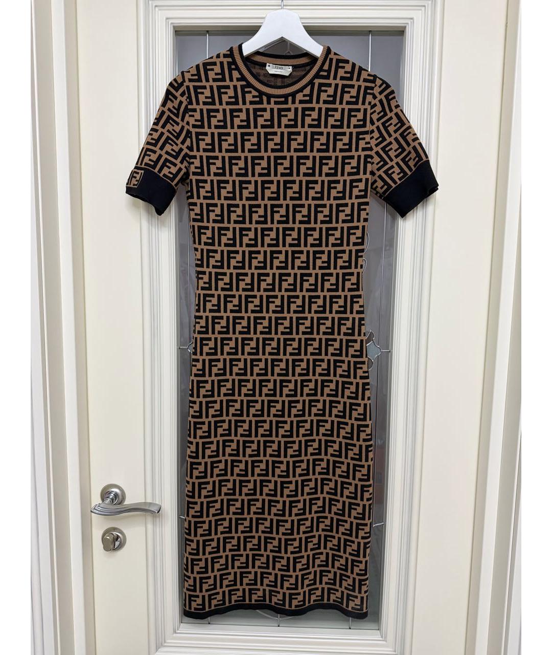 FENDI Вискозное повседневное платье, фото 8
