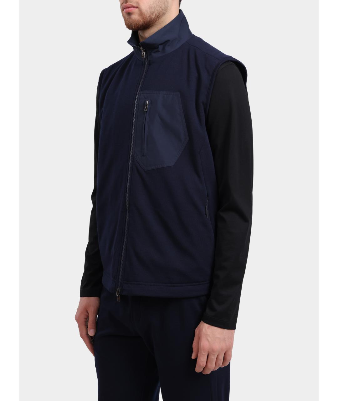 SEASE Синий полиэстеровый жилет, фото 3