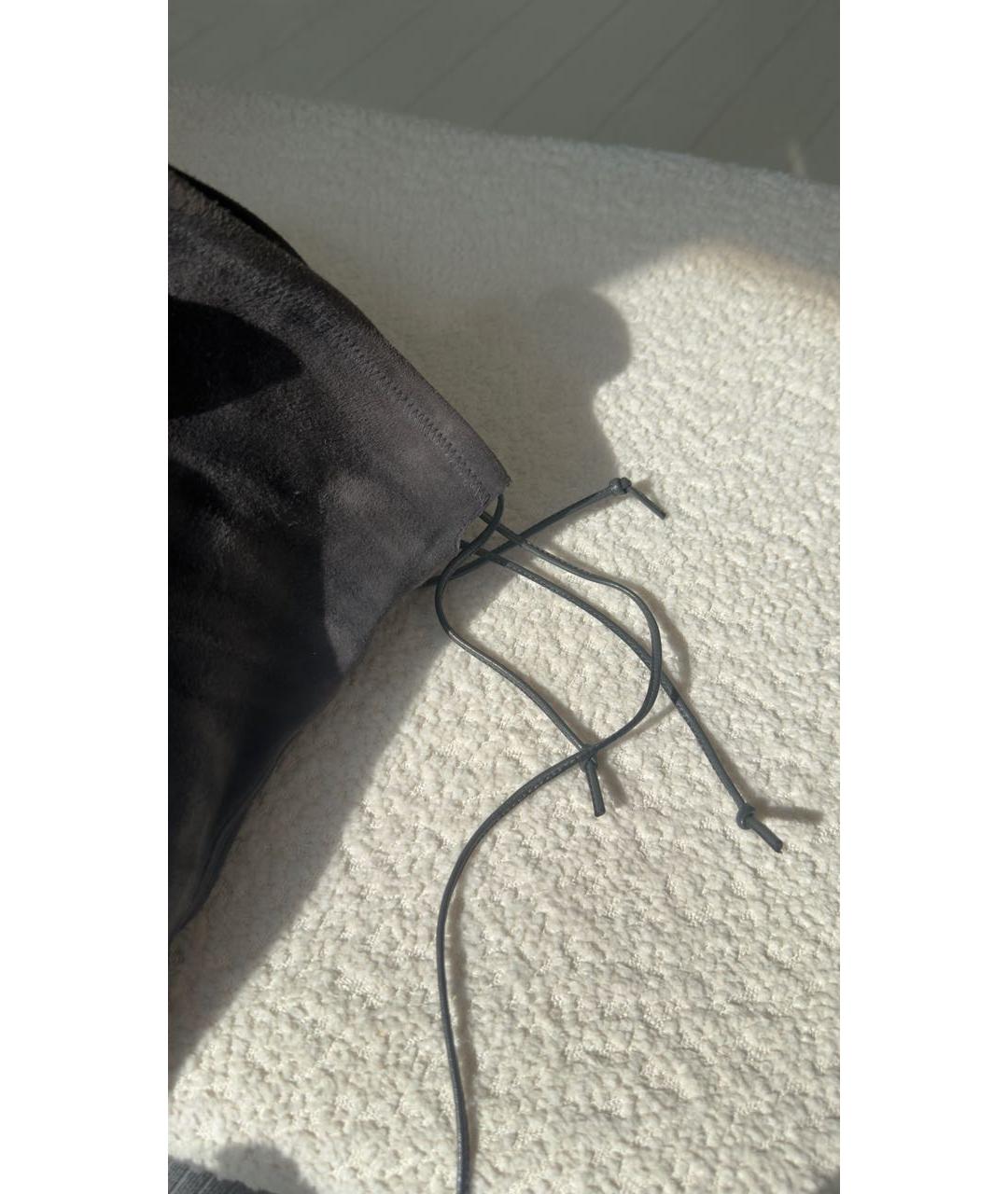 STUART WEITZMAN Антрацитовые замшевые ботфорты, фото 6