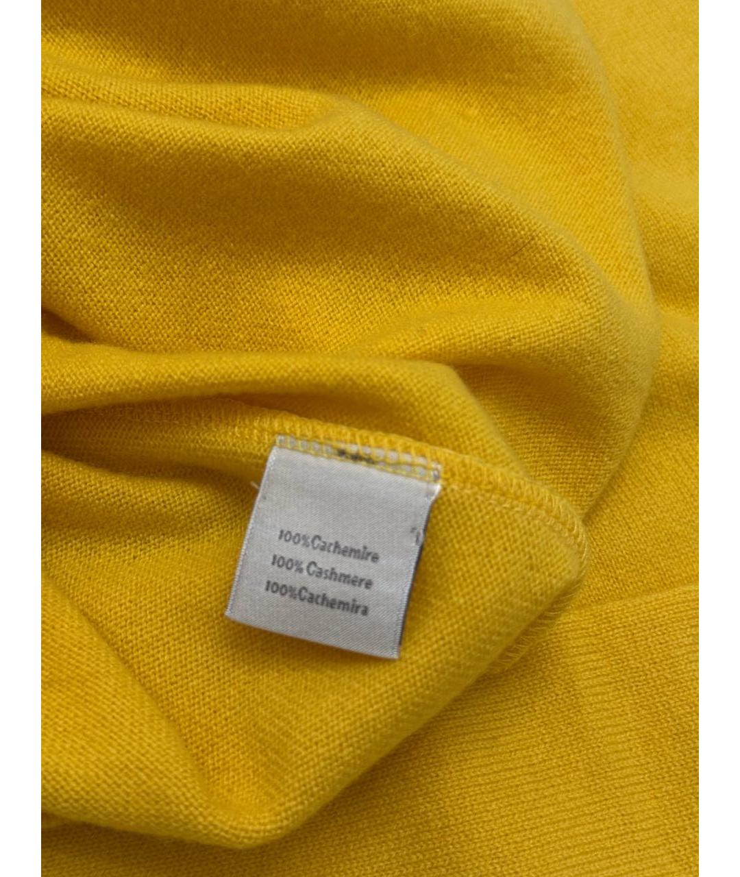 HERMES Желтый кашемировый джемпер / свитер, фото 3