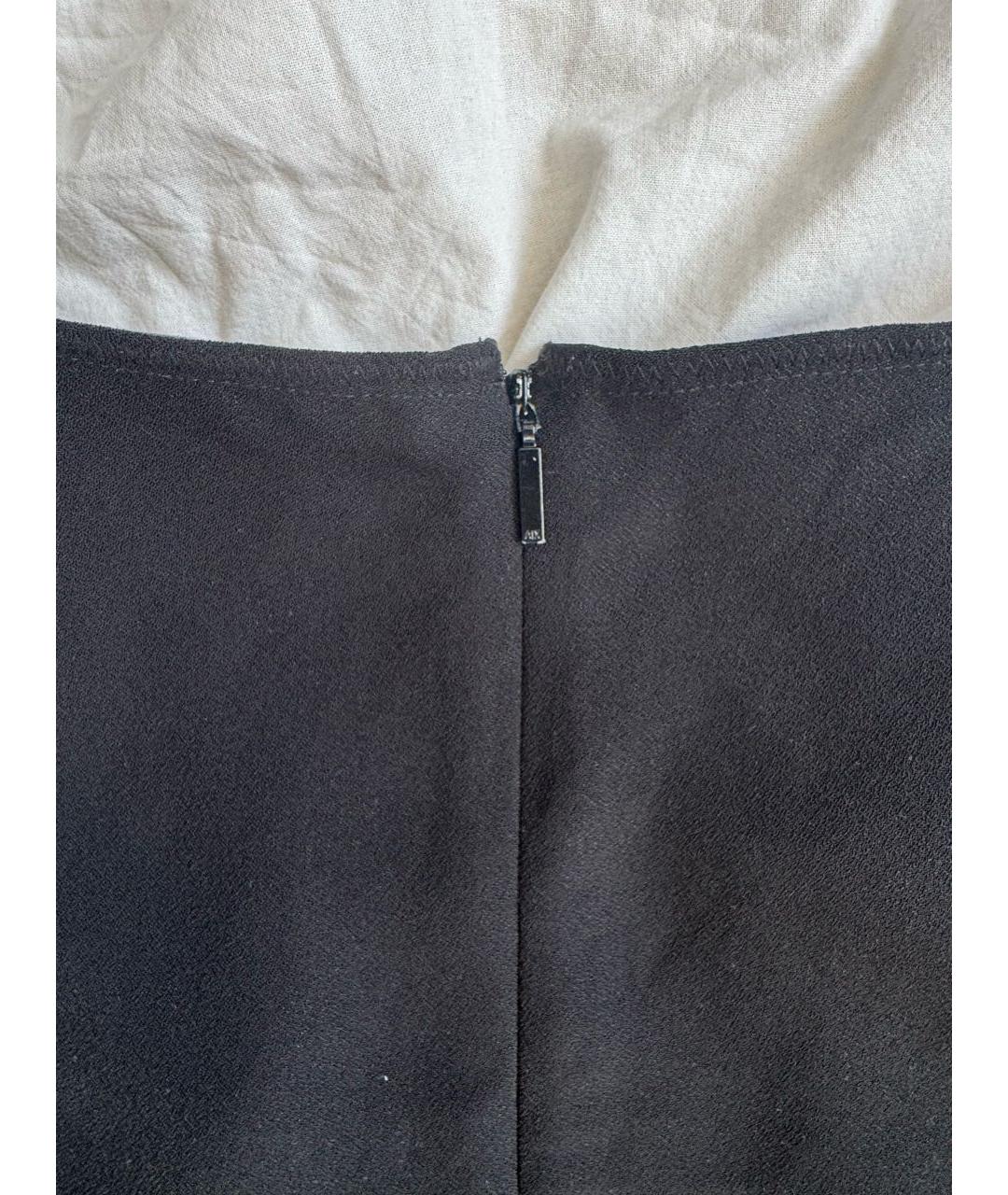 ARMANI EXCHANGE Черное полиэстеровое повседневное платье, фото 5